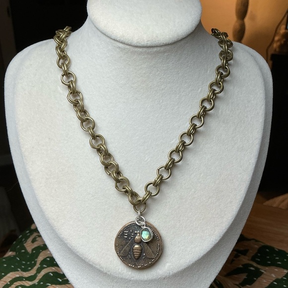 Jewelry - Double Rollo Gold Chain with Greek Vintage Coin ~ Artemis of Ephesus